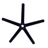 Base de chaise de bureau gaming pivotante en nylon, accessoires de chaise de bureau e-sport en plastique écologique et confortable