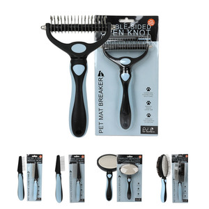 Juego de peines para mascotas Yinte, cepillo de doble cara para desenredar y eliminar el pelo suelto de perros - Product Image 5