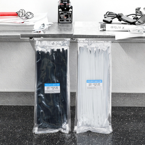 Lot de 500 attaches zippées de protection UV supérieure, tailles assorties, attaches de câble en plastique pour <span class=keywords><strong>la</strong></span> maison, le bureau, le jardin, l'atelier. - Product Image 1