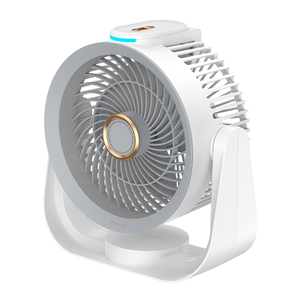 2025 Table Fan With Ambient Night <b>Light</b> Desk Fan USB Transparent Body Desktop Fan <b>Wall</b>-mounted - Product Image 1