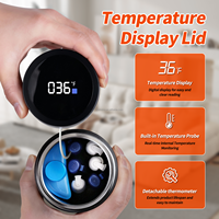 Bouteille isotherme pour insuline en acier inoxydable, thermomètre fiable, affichage double Fahrenheit/Celsius, 6-8 stylos, batterie remplaçable