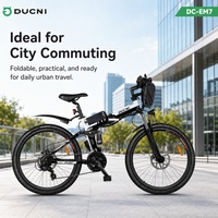 Bicicleta Eléctrica Urbana Plegable Moderna de 26 Pulgadas, 36V 350W, para Viajes Diarios en la Ciudad