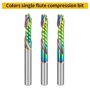 Fresa espiral de carburo de un solo filo con revestimiento DLC de 25 grados para router CNC, cortador de alta velocidad OEM ODM - Product Image 5