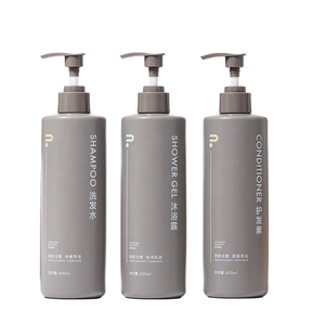 Dầu gội điều hòa cơ thể rửa bơm lại 400ml chai với chống trộm Wall Mount khách sạn tiện nghi Bộ - Product Image 1