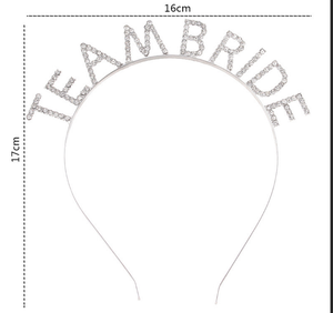Boda nupcial accesorios para el cabello aros para el cabello aleación cristal diamante novia carta tocado equipo damas de honor diademas al por mayor - Product Image 6
