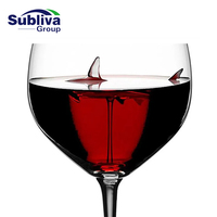 Verre à vin requin clair/bleu/rose 300ml