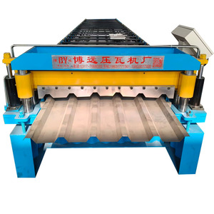 Top bán mạ kẽm màu mái tường bảng điều khiển sóng Con lăn mái kim loại tấm hình thành và máy cắt - Product Image 1