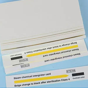 Tarjeta Indicadora de Esterilización, Integrador Químico de Vapor Clase 4, de un Solo Uso, Blanca, MK-B4, Dispositivo Médico - Product Image 1