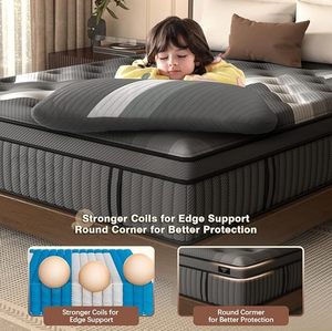 Materasso in Memory Foam Gel di Alta Qualità, Singolo, con Molle Insacchettate, Materasso King Size di Lusso per Hotel, Camera da Letto e Uso Ospedaliero - Product Image 6