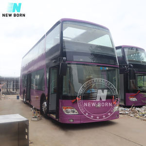 Dijual truk makanan jalan troli restoran seluler bus double decker truk makanan dengan dapur penuh - Product Image 2