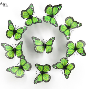 Aierflorist 10Pcs/BAG 12CM Valentine's Day Series Flash 3D Flower Bouquet Decoration Wedding Party Butterfly Decorative - Product Image 4