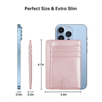 Porte-cartes double face en cuir véritable avec fenêtre transparente et multiples emplacements pour cartes – Vente en gros