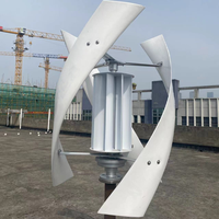 Prêt à être expédié : Éolienne à axe vertical Maglev 3KW 5KW, éolienne domestique à énergie libre, faible vitesse, faible bruit
