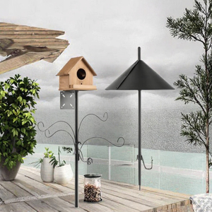 Mangeoires à oiseaux en acier inoxydable pour jardin extérieur 20x10x19CM pour perroquets africains, pigeons et oiseaux sauvages - Product Image 3
