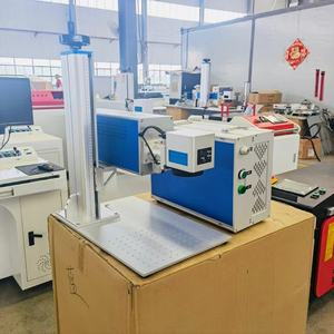 โรงงานขายส่งตั้งค่าง่ายเครื่องหมายเลเซอร์บิน CO2 เลเซอร์ไฟเบอร์อัตโนมัติ BAST / แท็กหู / รูปแบบการพิมพ์ขวดน้ํา - Product Image 4