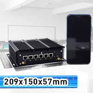 HYSTOU 6 Lan <span class=keywords><strong>Mini</strong></span> <span class=keywords><strong>PC</strong></span> Đa NIC Công Nghiệp Thế Hệ 10 I7 10510U DDR4 Lõi Kép 8GB Không Quạt Hàng <span class=keywords><strong>Mini</strong></span> <span class=keywords><strong>PC</strong></span> - Product Image 3