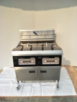 Restaurante Cocina Pollo frito Elevador automático Termostato Controlado Mc'donalds Temperatura Freidora eléctrica