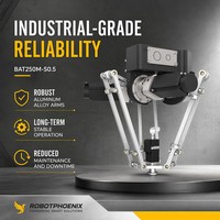Tri automatisé à grande vitesse des aliments 4 axes Pick Place Gripper System Mini Pâtisserie Biscuit Emballage Delta Robot