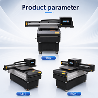 Impresora UV Plana de Inyección de Tinta de 60*90cm para Limpieza Automática, Máquina de Impresión Digital UV A1 para Personalizar Acrílico, Metal, Vidrio, Plástico y Madera