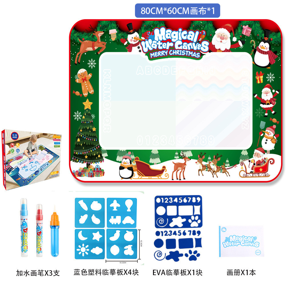 80x60 cm thème de Noël-3 stylos-1 feuille eva-tracing-4 pages de copie