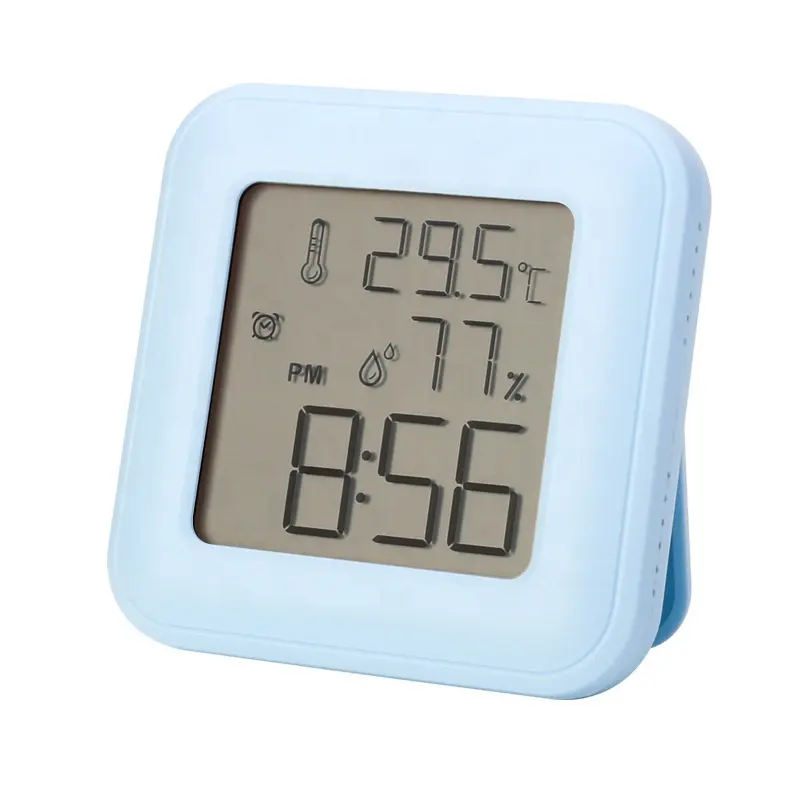 mini LCD alarm clock with temperature and humidity for baby room