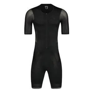 Maillot de bain personnalisé pour la course à pied, manches courtes, Triathlon, Triathlon