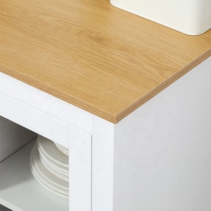 Soggiorno personalizzato moderno Buffet armadio con porta <span class=keywords><strong>in</strong></span> <span class=keywords><strong>vetro</strong></span> e cassetti - Product Image 4