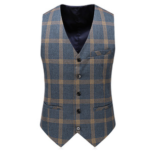 Ensemble de <span class=keywords><strong>costume</strong></span> grande taille décontracté pour hommes, un <span class=keywords><strong>costume</strong></span> ajusté trois pièces de style coréen et une robe de mariée pour les jeunes - Product Image 3