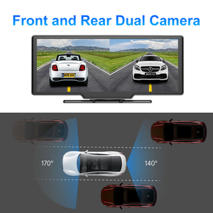 Phổ 10.26inch không dây carplaytouch Màn hình Dashcam GPS navigation 4K 1080P Ống kính kép Dash Cam Android tự động - Product Image 6