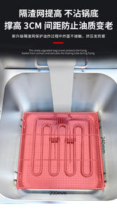 Friteuse électrique commerciale en acier inoxydable, simple ou double cuve, pour frites et poulet - Product Image 3