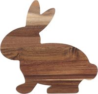 Planches à charcuterie en forme de lapin pour Pâques, plateaux de service en bois amusants en forme de lapin, planches à découper en bois