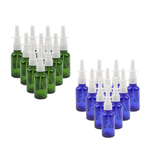 Custom Logo 10ml 20ml 30ml Leak Proof Round Amber Glass Empty Nasal Spray <b>Pump</b> <b>Bottles</b> - Product Image 5