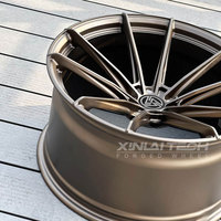 Jantes forgées sur mesure XINLAI 1 pièce, 19-21 pouces, bronze satiné, à rayons fendus, 5x112 5x120 pour Audi BMW Mercedes