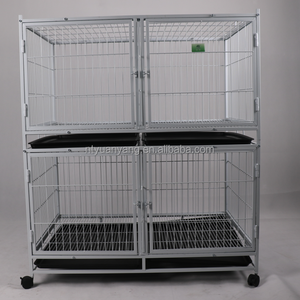 Usine de cage pour chien Vente en gros Grand espace Chenil robuste pour chien Caisse durable avec roues Cage d'élevage pliable pour l'intérieur et l'extérieur - Product Image 4