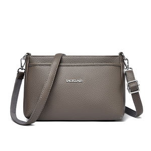 Nouveau Sac Messager 2026 à Motif Géométrique Vintage, Durable, Fermeture Éclair, Détail Rivet, Sangle Réglable, en PU avec Doublure en Polyester - Product Image 4