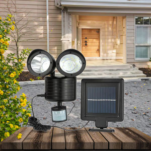 Projecteur de capteur de <span class=keywords><strong>mouvement</strong></span> étanche IP65 double détecteur LED lumière solaire pour la lumière de sécurité de rue de jardin extérieur pour - Product Image 1