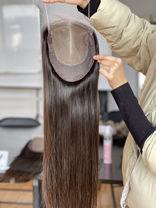 2026 New Design Mini <b>Wig</b> Lace Front Virgin Hair Topper for Women European Human Hair 8*8 Transparent for Lace for White Women - Product Image 3