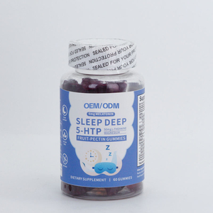 Integratore Quotidiano di Melatonina in <span class=keywords><strong>Caramelle</strong></span> Gommose per Migliorare la Qualità del Sonno e Favorire il Sonno Profondo, Gommose 5-HTP - Product Image 1