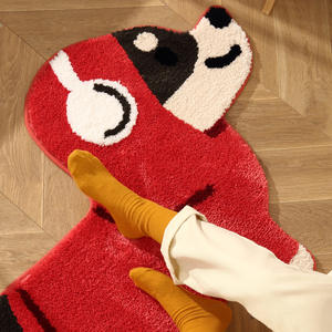 <span class=keywords><strong>Tapis</strong></span> de chambre en peluche en forme de chiot de haute qualité Ins Style couverture de canapé absorbante en forme de chiot PP <span class=keywords><strong>tapis</strong></span> en coton pour salon - Product Image 3