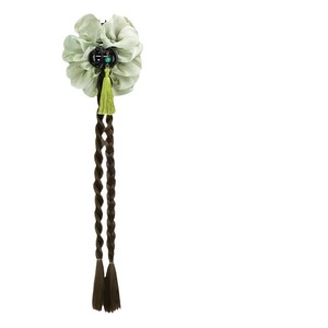 Trenzas trenzadas con clips, rizos largos y fluidos, estilo tinta de tóner, borlas, peluca de moño tradicional chino, cola de caballo - Product Image 1