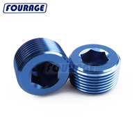 Bouchons de tuyau à douille hexagonale à tête Allen en aluminium haute performance Fourage
