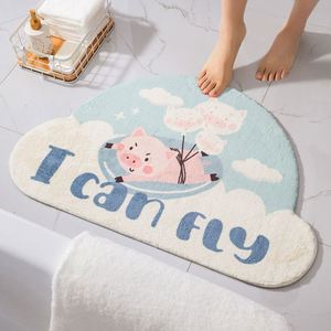 Alfombra de Baño de Lujo con Diseño de Dibujos Animados, Alfombra de Entrada Moderna para el Hogar - Product Image 1