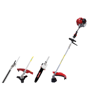 Desbrozadora de gasolina 4 en 1 de 62 cc y 2 tiempos para bricolaje y cortadora de césped con motor de escobillas y hilo de nailon OEM - Product Image 1