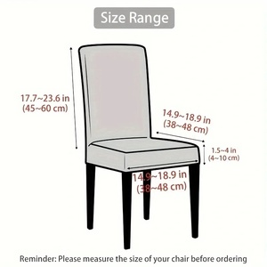 Funda moderna de LICRA impermeable lavable a máquina, ecológica, de fácil cuidado, ajuste Universal, silla de banquete y comedor/boda - Product Image 2