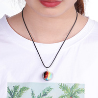 Collier pendentif en verre cabochon de haute qualité, planètes lumineuses qui brillent dans le noir, nébuleuse, Mercure, Vénus, Terre, Mars, Jupiter