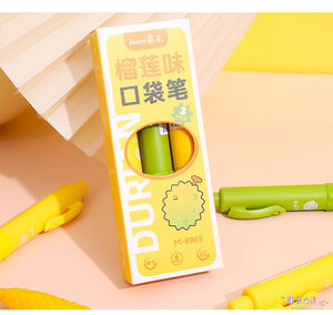 1/3 Pezzi Penna Gel Nera in Plastica Multicolore Blu ad Asciugatura Rapida, Profumata al Durian, Scrittura Fluida 0.5mm, Cancelleria per Ufficio e Studio per Bambini - Product Image 6