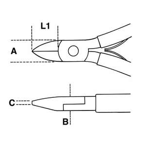 Pinzas de corte axiales diagonales BETA - 011880102 con mangos bi-material (paquete múltiple) ALICATES Y CORTADORES ELECTRÓNICOS - Product Image 2