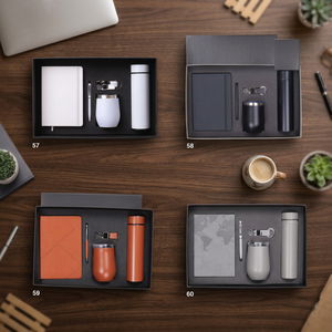 Ensemble cadeau de carnet en cuir PU gaufré Liviya Premium pour entreprise, couleur personnalisée, boîte cadeau personnalisée, Thanksgiving - Product Image 2