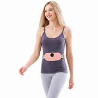 Kabelloses Menstruations-Heizkissen mit Vibration, Tragbarer Taillengürtel zur Linderung von Periodenschmerzen, 8 Modi 3 Heizstufen