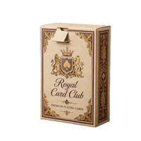 Boîte à cartes personnalisée en papier recyclé avec couvercle et fond, vente en gros, vide, pour jeux de cartes, emballage premium pour cartes à collectionner